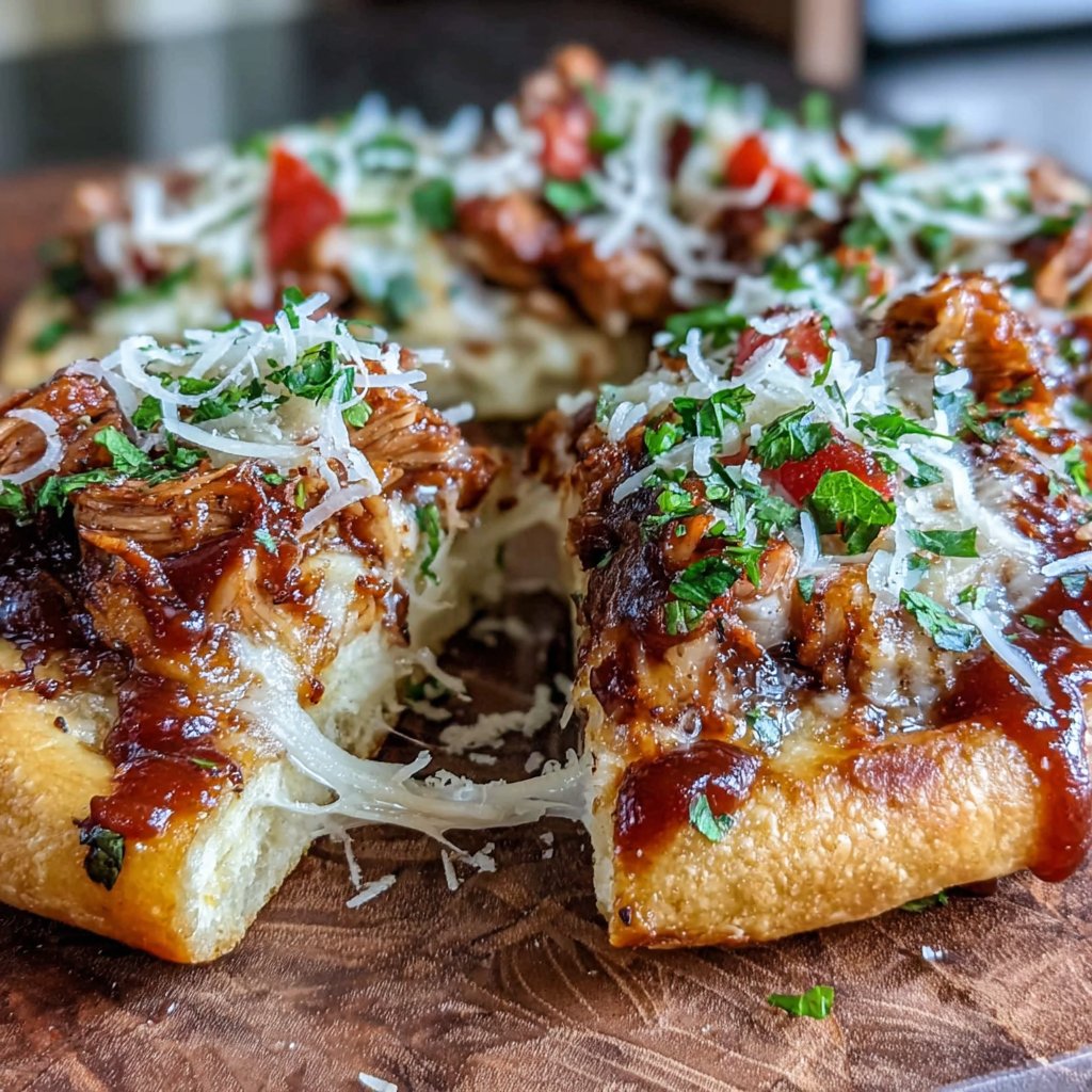 BBQ Turkey Pizza on a Flatbread